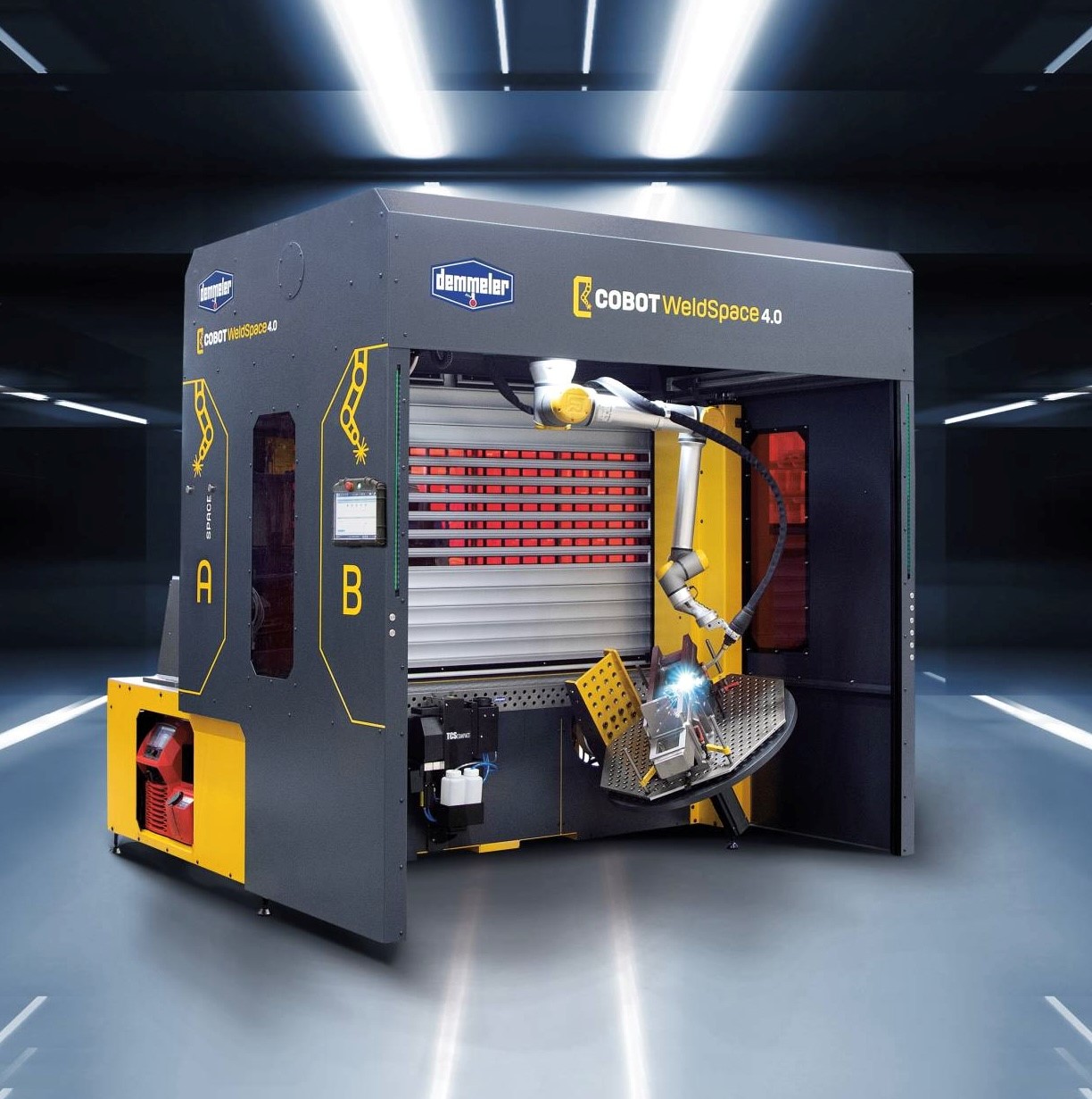 Schweißroboter Demmeler Cobot WeldSpace 4.0
